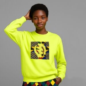 Neon Yellow Graphic Sweatshirt